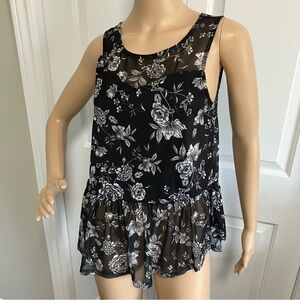 Streetwear Society | Black & white floral camisole
